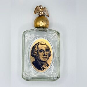 Vintage Avon George Washington Tribute After Shave Bottle with Eagle Top